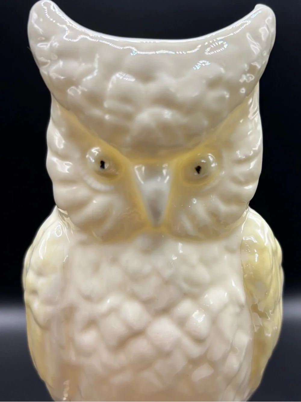 Vintage Irish Belleek Porcelain Owl Vase (1960s/1970s)